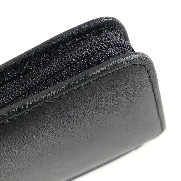 COACH Palm Pilot Case Black Leather Zip Wallet Organizer PDA vintage 5.5 x 3.75 - Picture 13 of 16